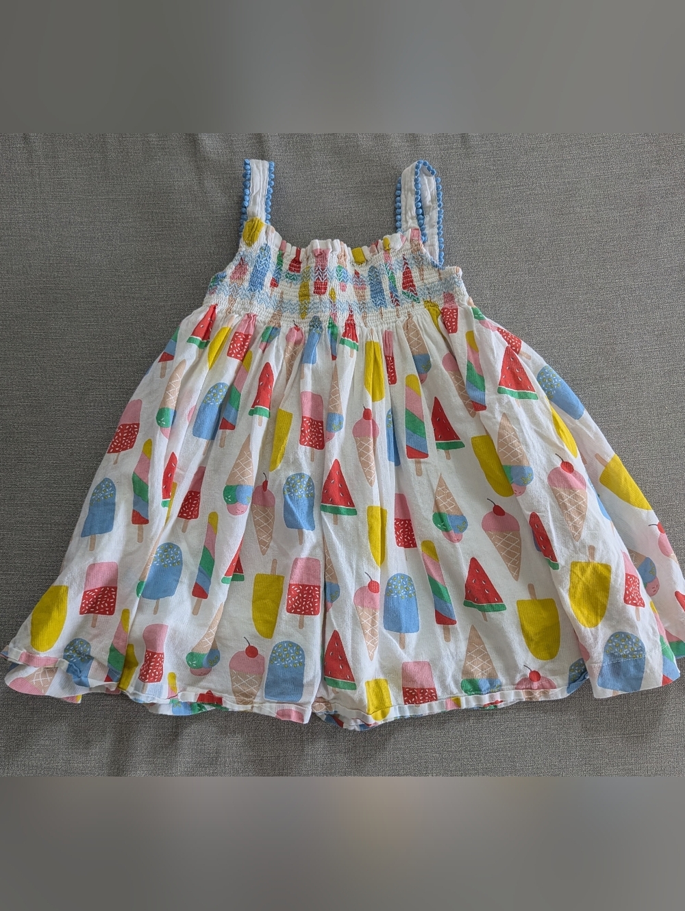 Mini Boden 2-3 Smocked Ice Cream Dress